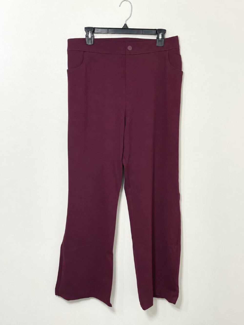 Anne Klein Burgundy Straight Leg Pants 22W